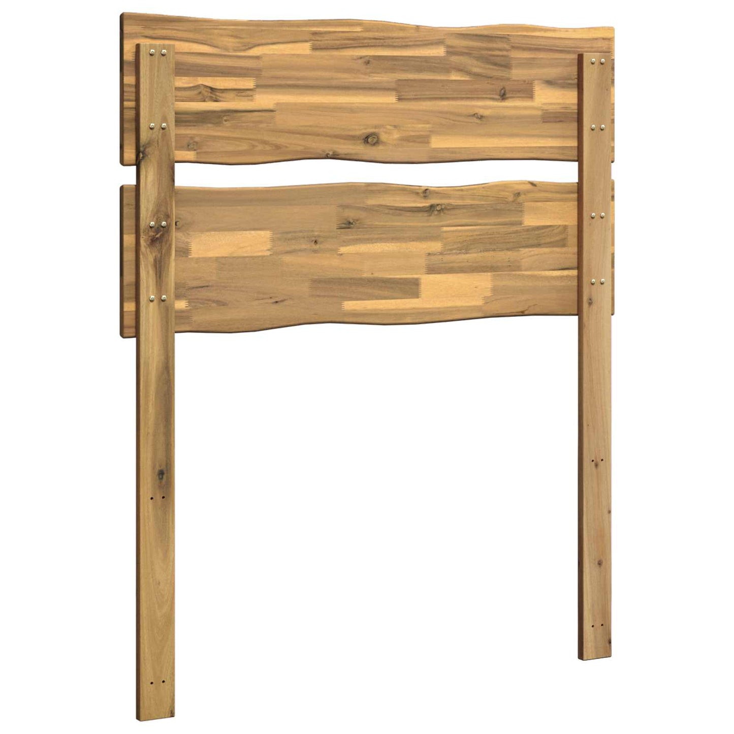 Kopfteil mit Live Edge ROSTOCK Weiß 90 cm Massivholz Akazie