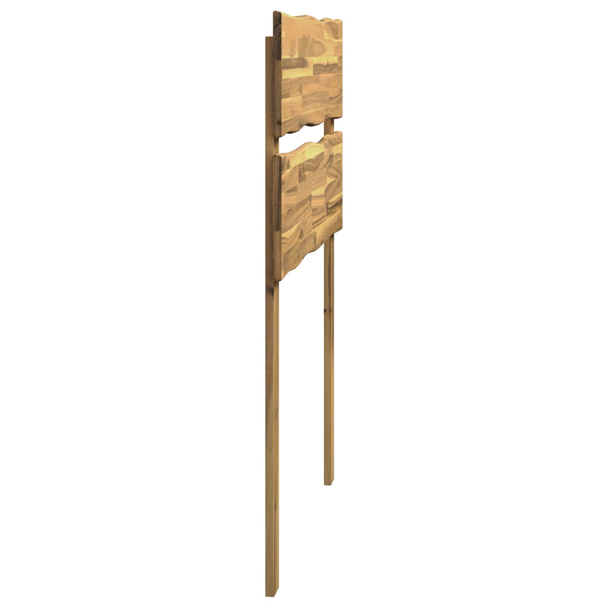 Kopfteil mit Live Edge ROSTOCK Weiß 90 cm Massivholz Akazie