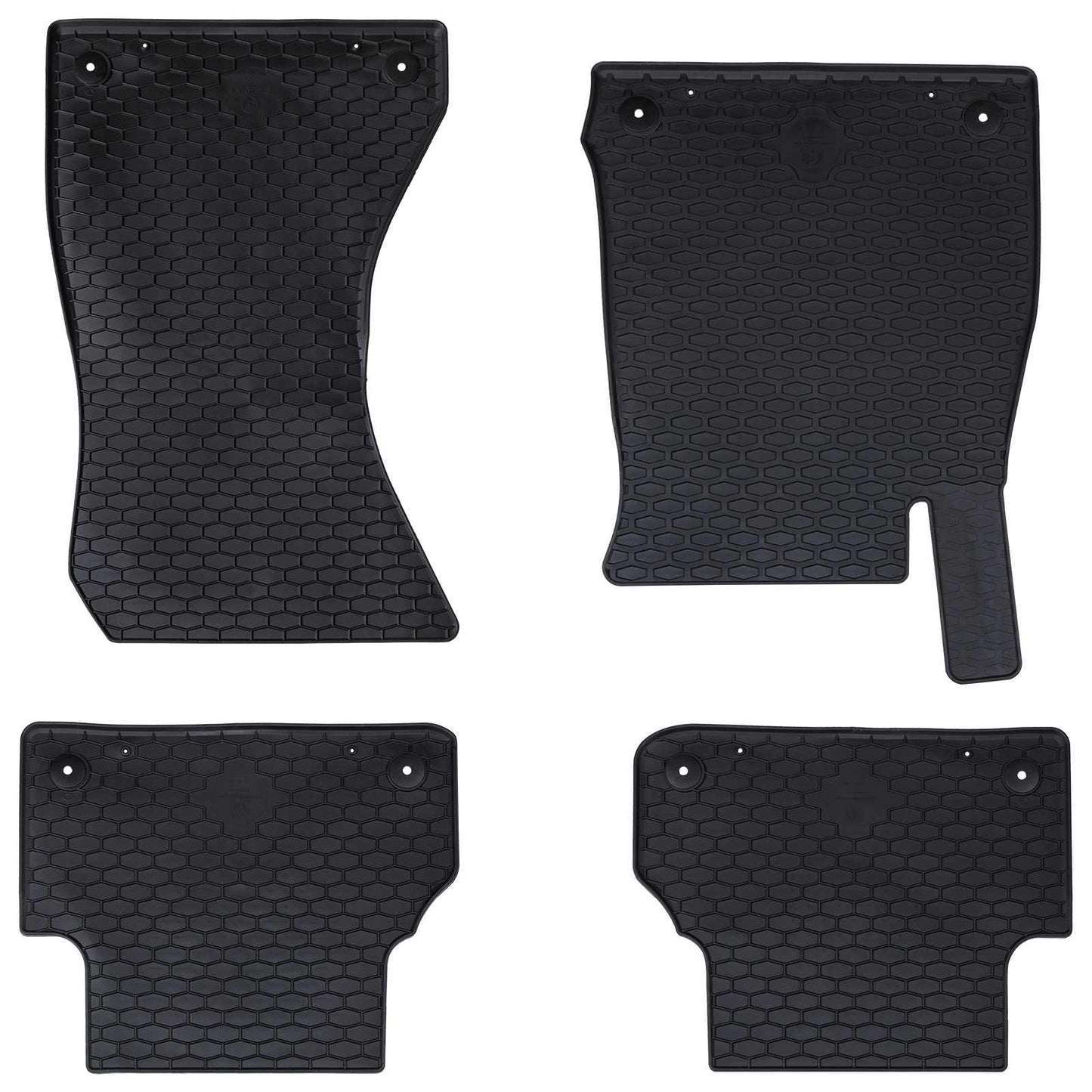 Autofußmatte 4 Stk. Geeignet für Audi A4 B9 2015-2024 Gummi
