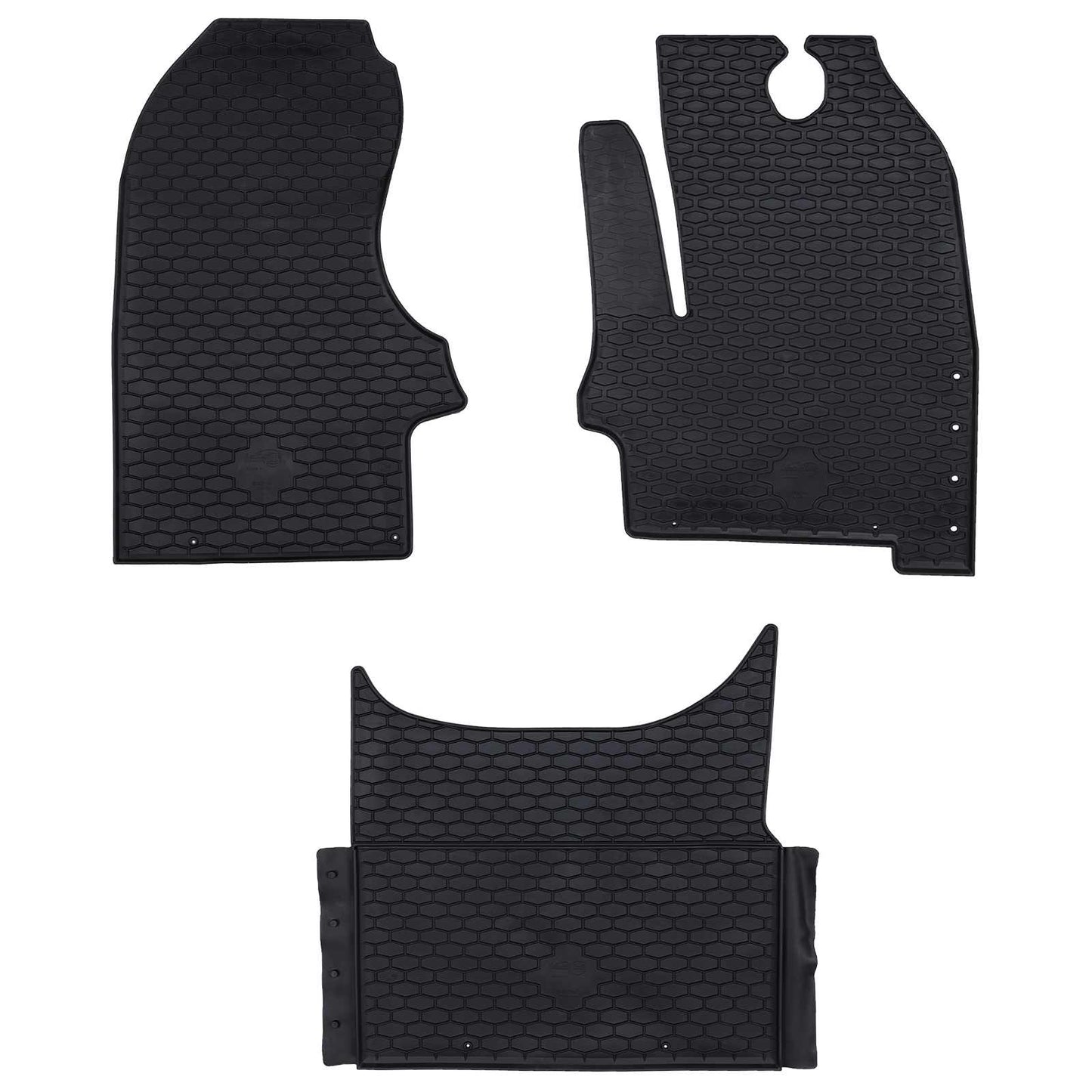Autofußmatte 3 stk. Geeignet für Iveco DAILY 2014- Gummi