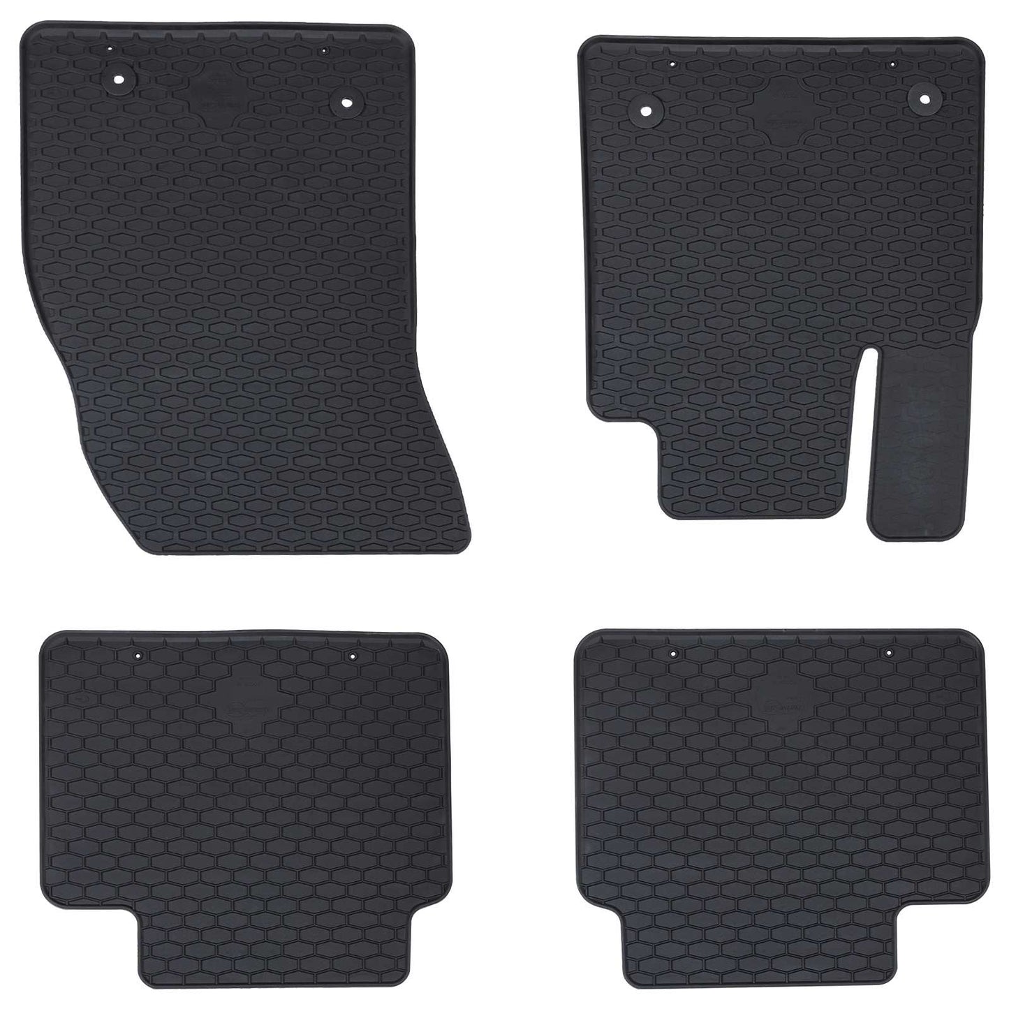 Autofußmatte 4 Stk. Geeignet für Ford Focus 2018- 4D Aft. Gummi