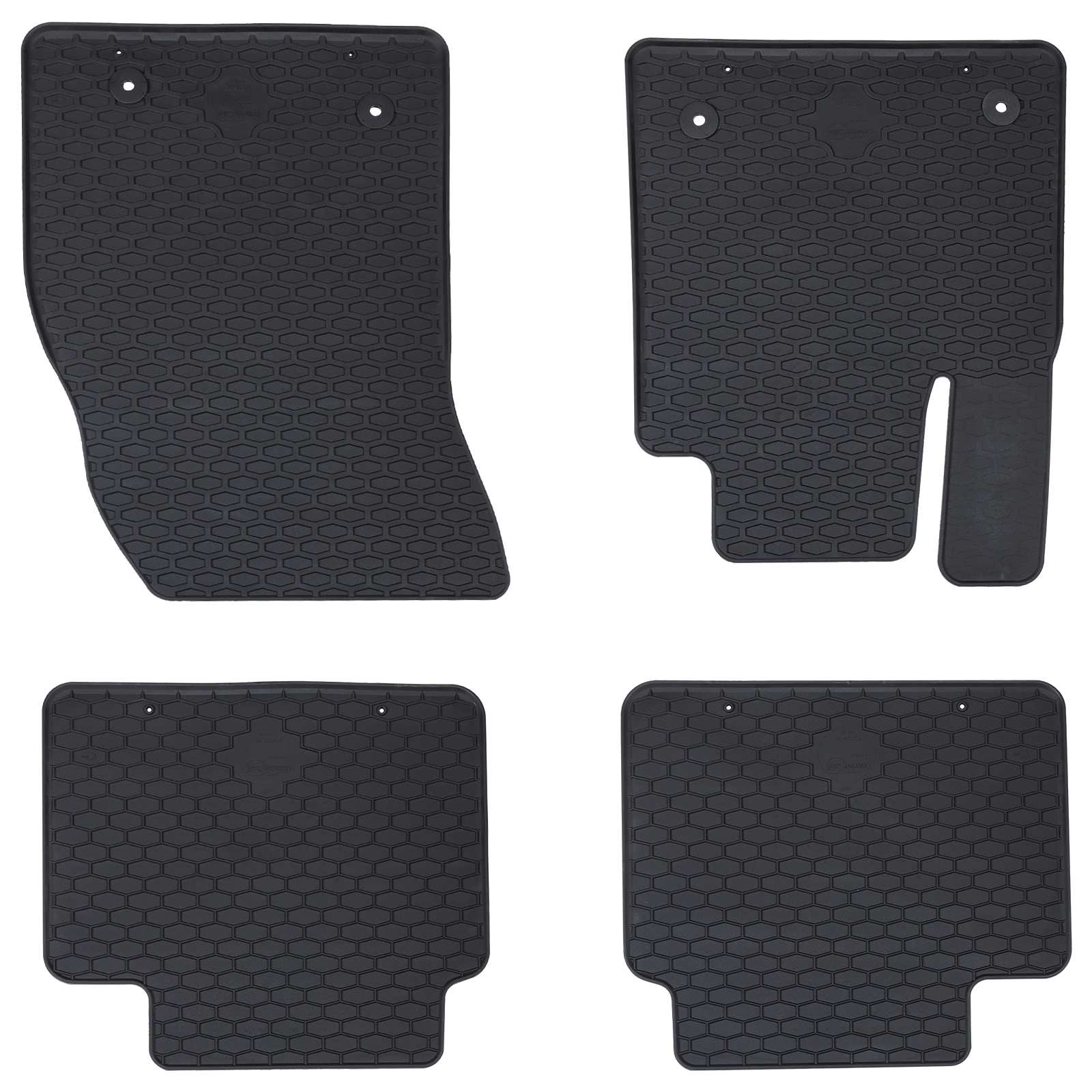 Autofußmatte 4 Stk. Geeignet für Ford Focus 2018- 4D Aft. Gummi
