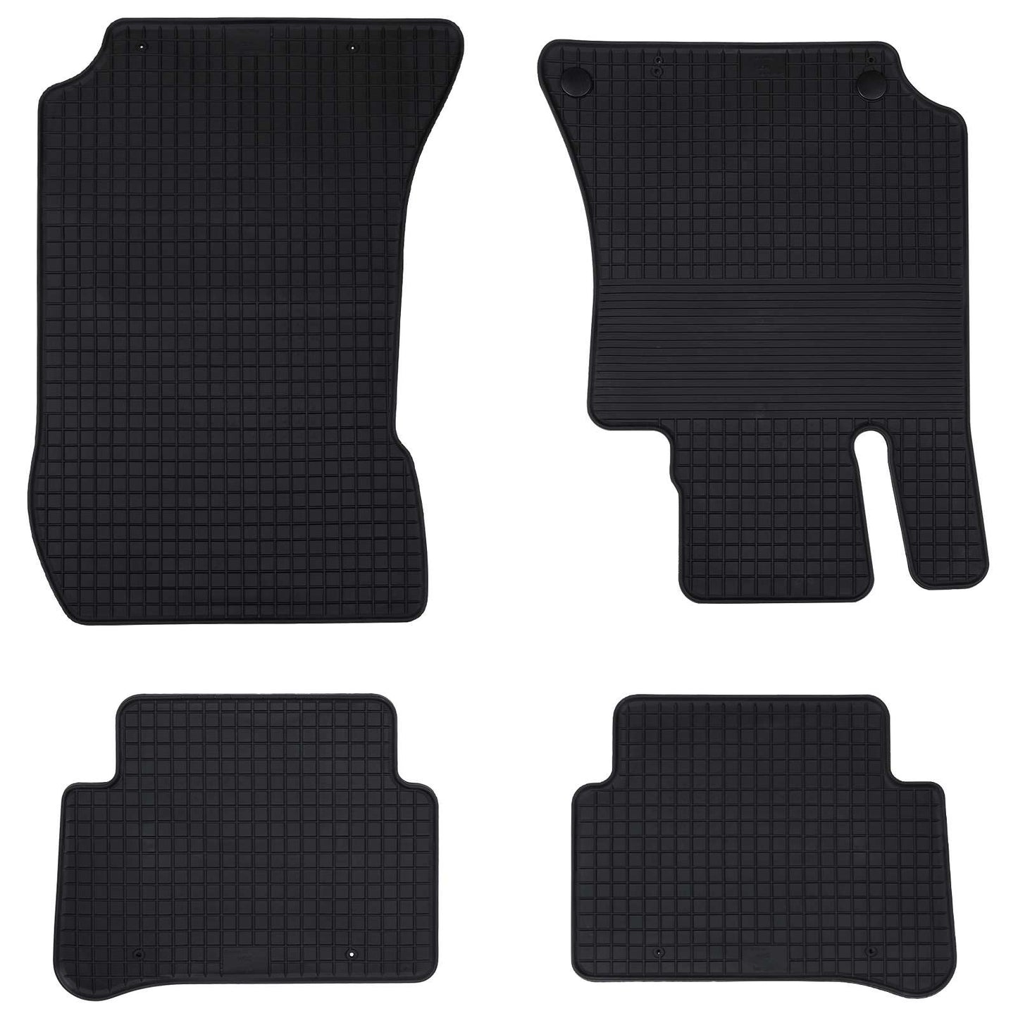 Autofußmatte 4 stk. Geeignet für MERCEDES E 2009-2016 Gummi