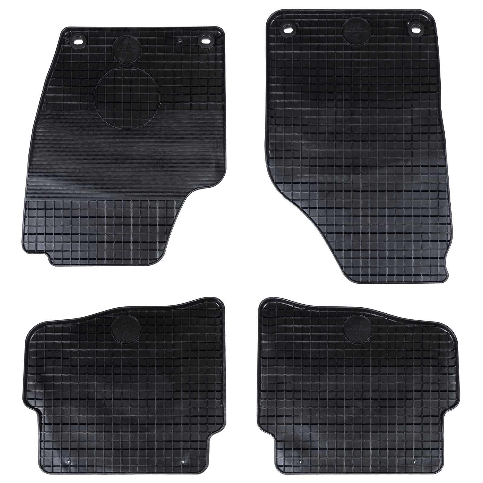 Autofußmatte 4 stk. Geeignet für VW POLO 2001-2009 NS Gummi