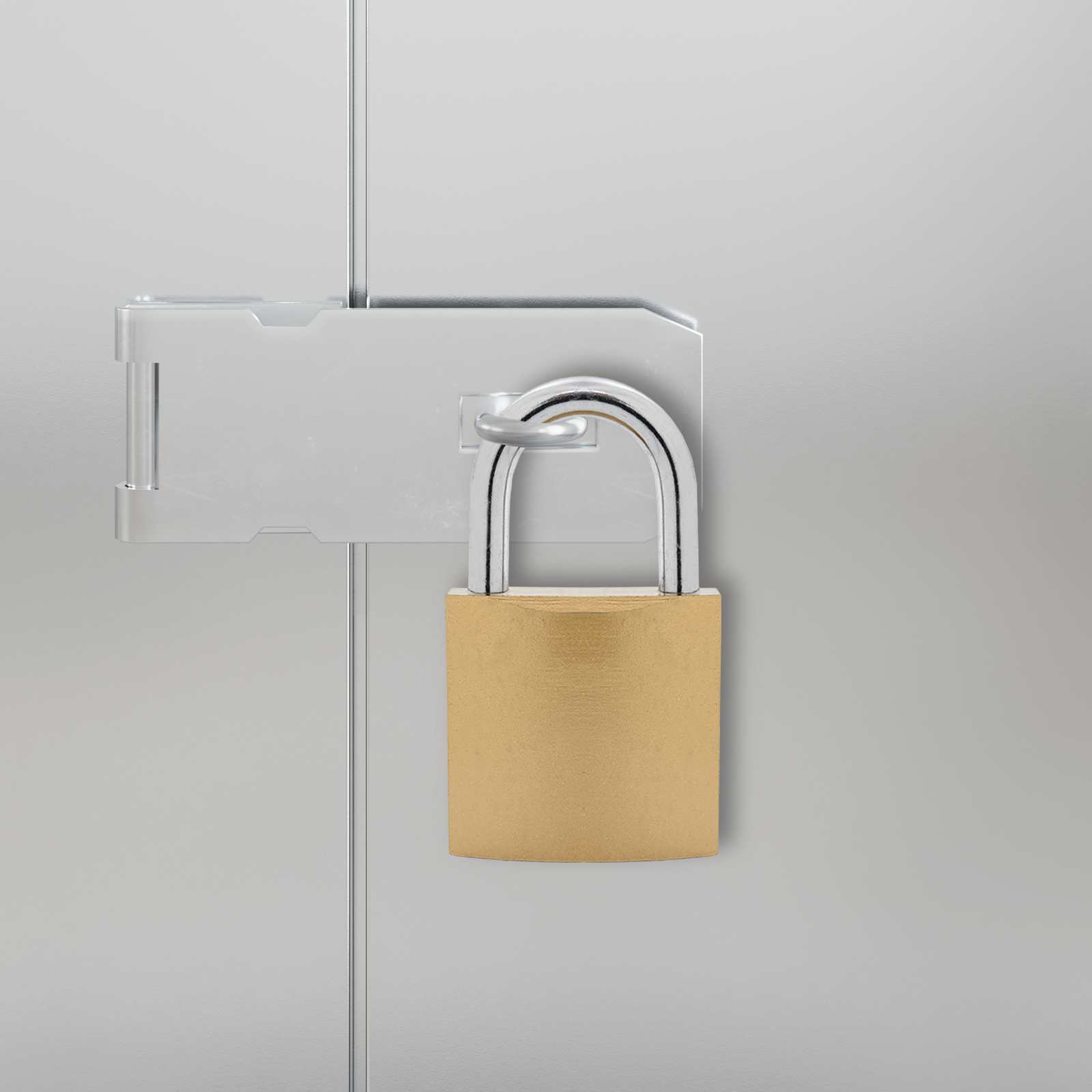U Schloss mit Schlüsseln 6 Stk. Messing Eisen