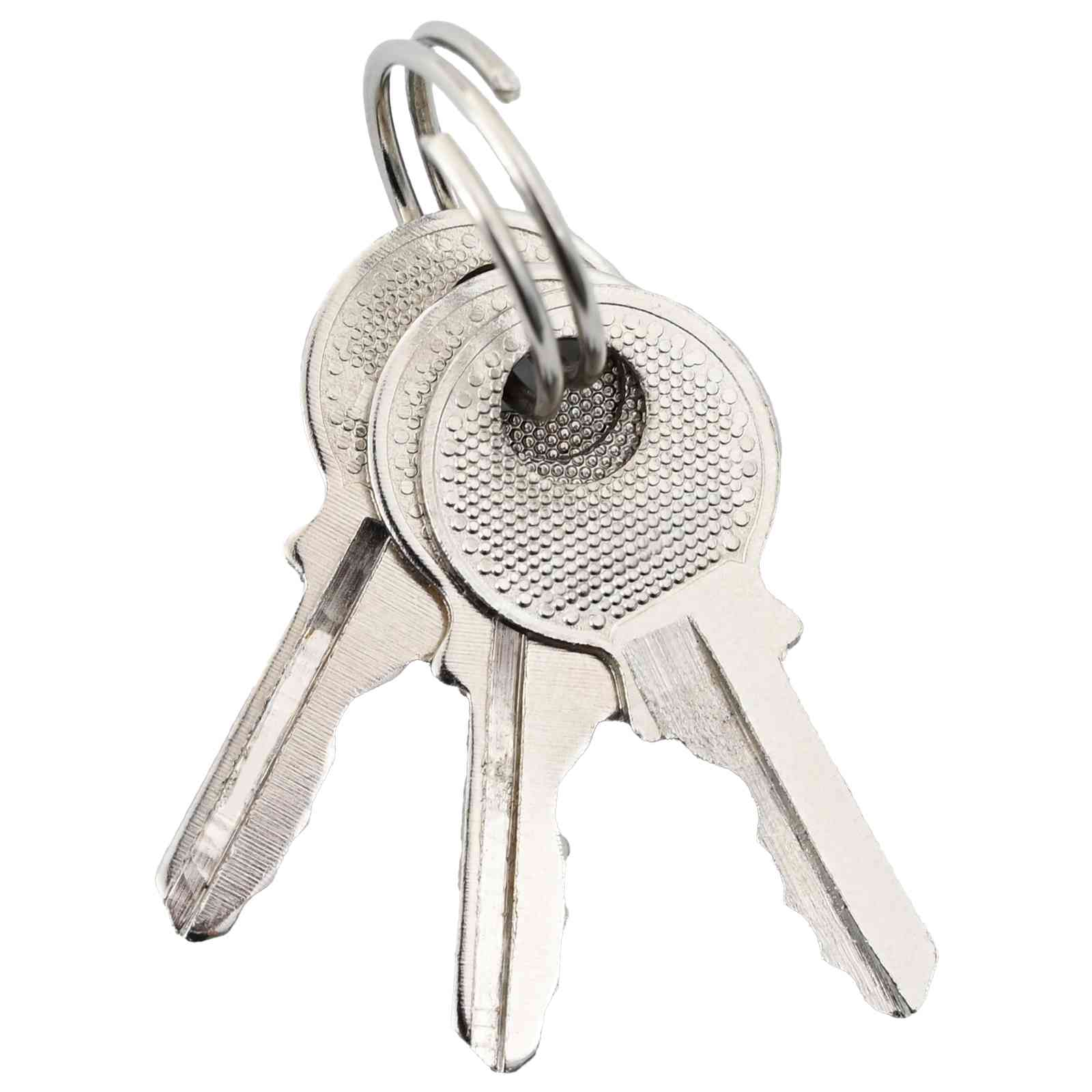 U Schloss mit Schlüsseln 6 Stk. Messing Eisen