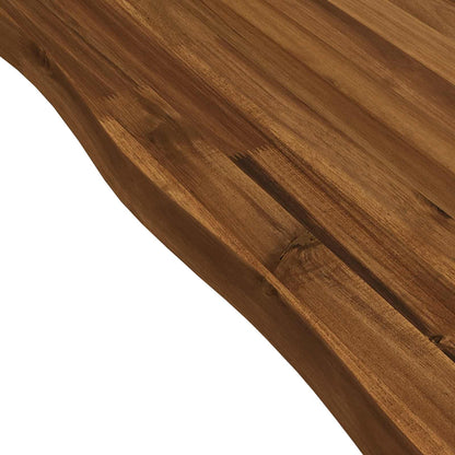 Live Edge Esstisch 160 x 80 x 75 cm Massivholz Akazie Natur