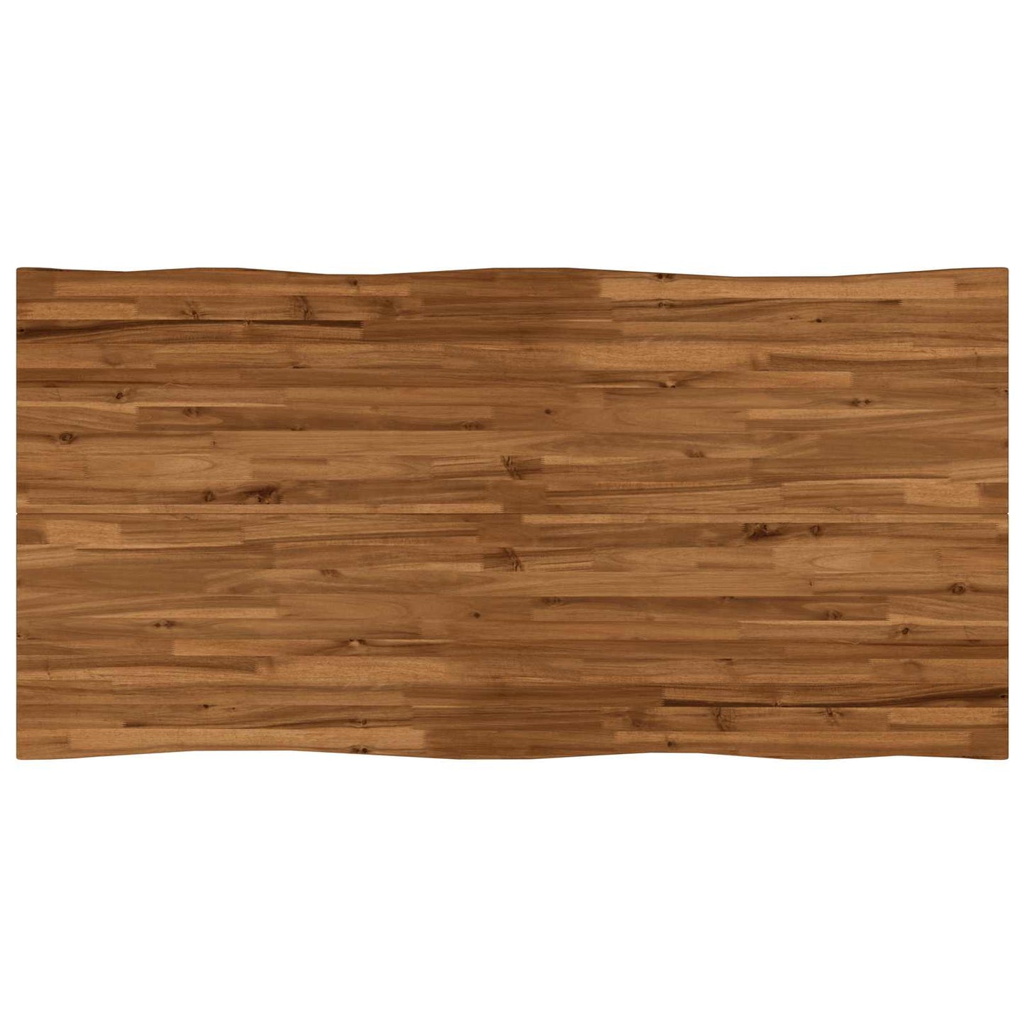 Live Edge Esstisch 160 x 80 x 75 cm Massivholz Akazie Natur