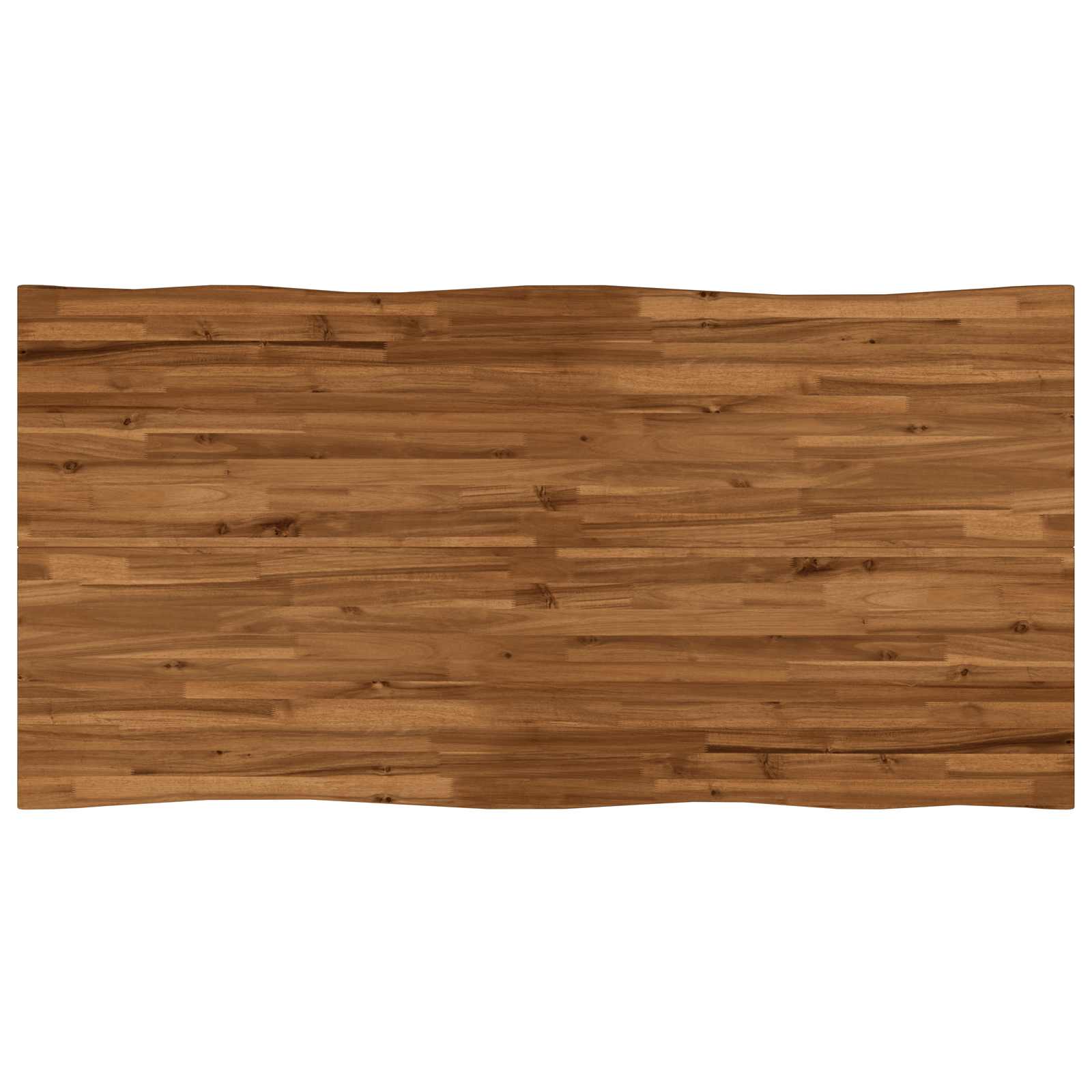 Live Edge Esstisch 160 x 80 x 75 cm Massivholz Akazie Natur