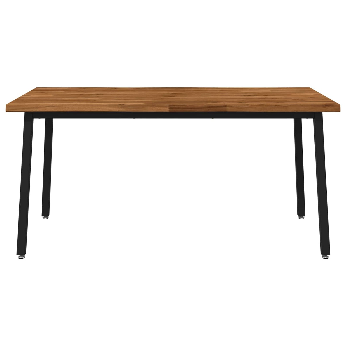 Live Edge Esstisch 140 x 90 x 75 cm Massivholz Akazie Natur
