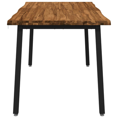 Live Edge Esstisch 160 x 90 x 75 cm Massivholz Akazie Natur