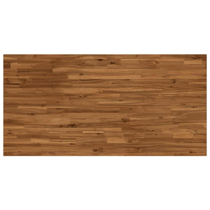 Quadratischer Esstisch 160 x 80 x 75 cm Massivholz Akazie Natur