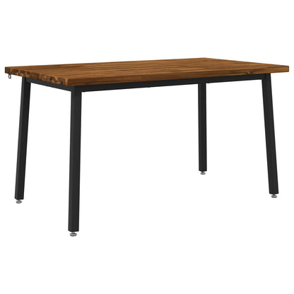 Quadratischer Esstisch 140 x 90 x 75 cm Massivholz Akazie Natur