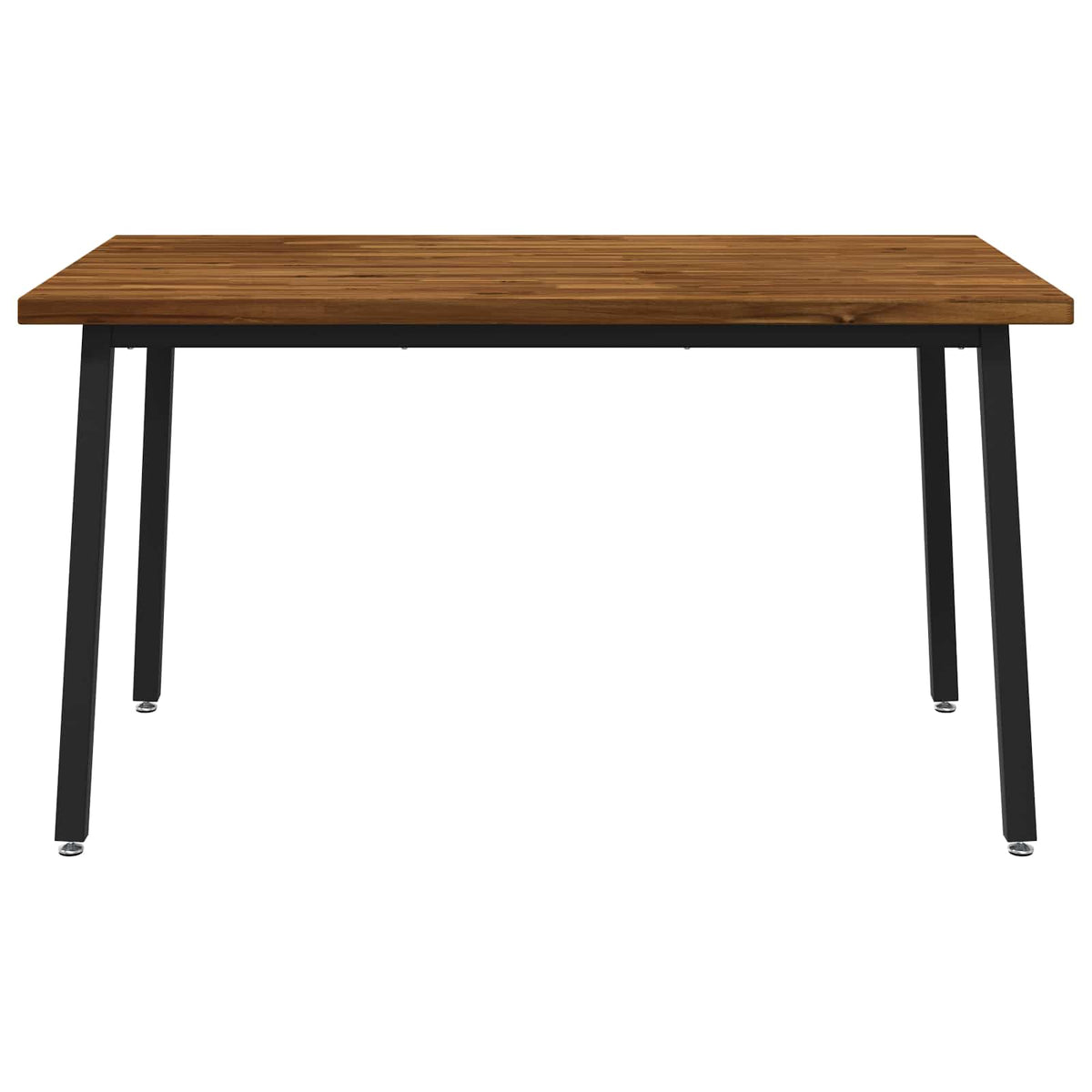 Quadratischer Esstisch 140 x 90 x 75 cm Massivholz Akazie Natur