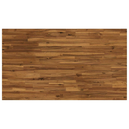 Quadratischer Esstisch 140 x 90 x 75 cm Massivholz Akazie Natur