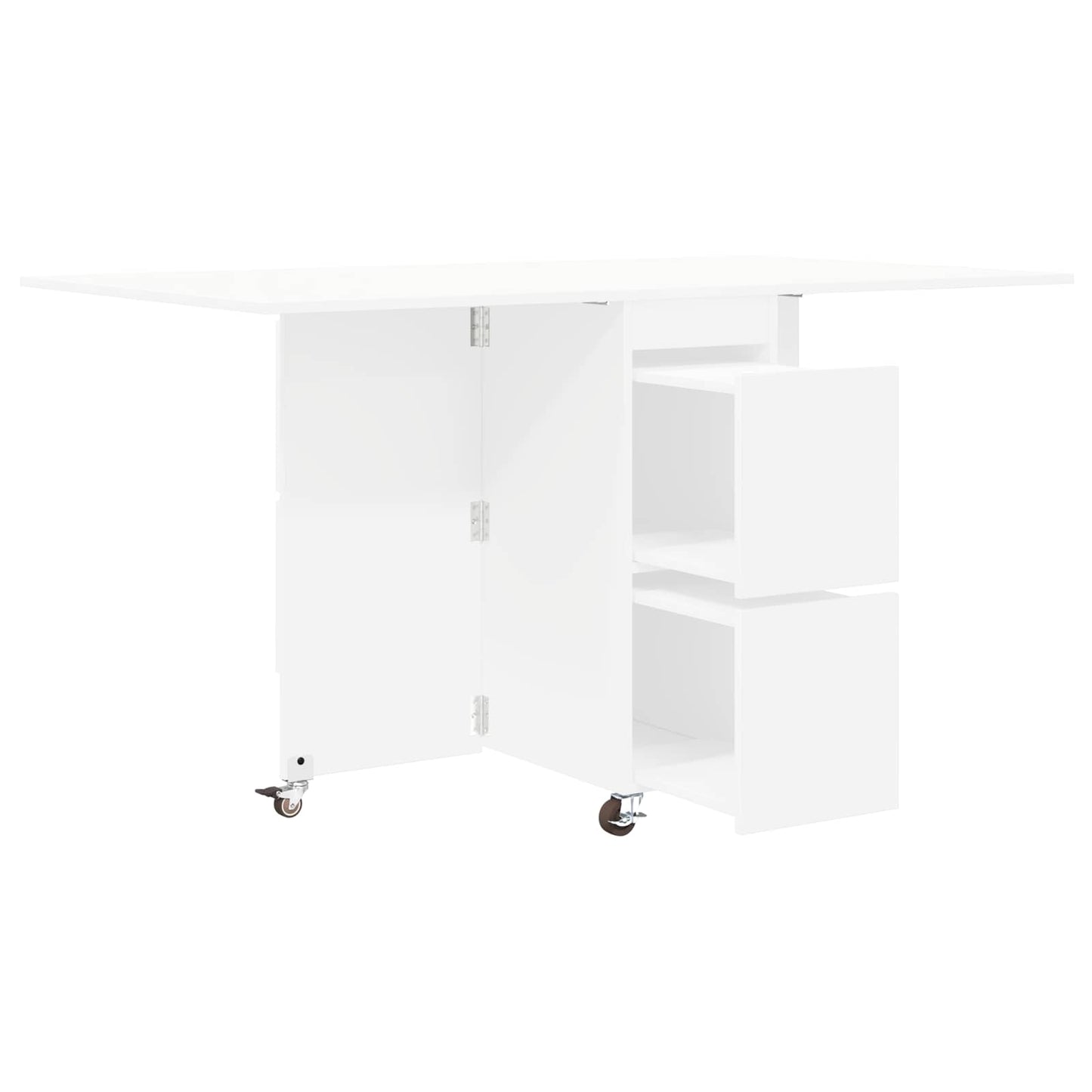 Esstisch 140 x 80 x 77 cm Holzwerkstoff Weiß Rechtwinklig