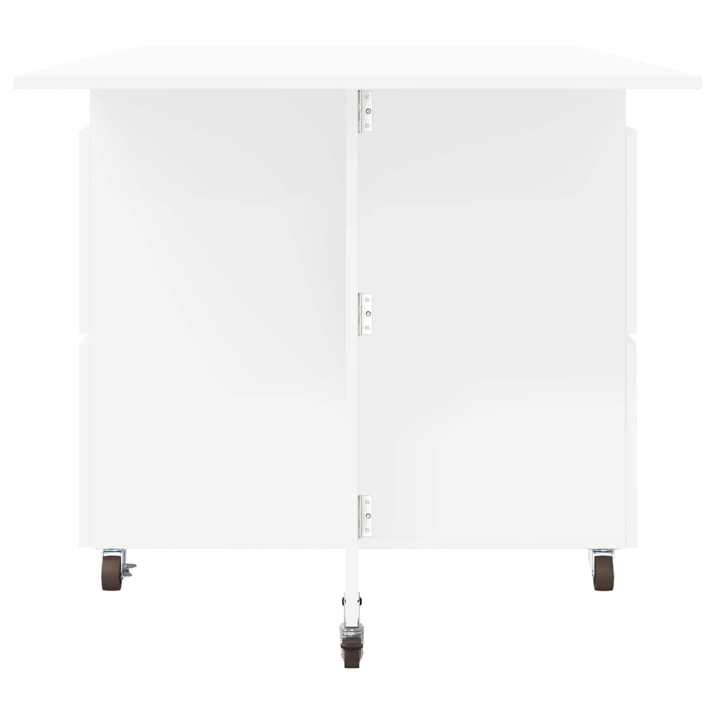 Esstisch 140 x 80 x 77 cm Holzwerkstoff Weiß Rechtwinklig