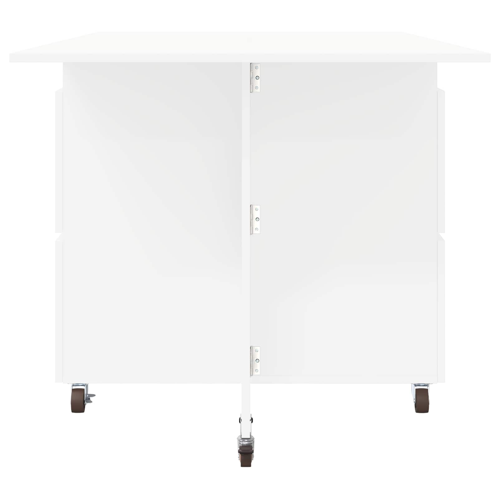 Esstisch 140 x 80 x 77 cm Holzwerkstoff Weiß Rechtwinklig
