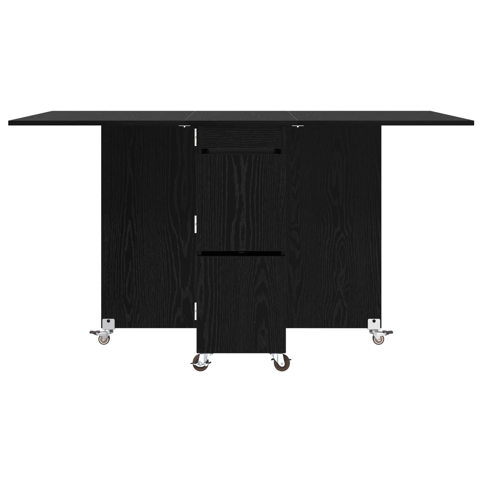 Esstisch 140 x 80 x 77 cm Holzwerkstoff Schwarze Eiche
