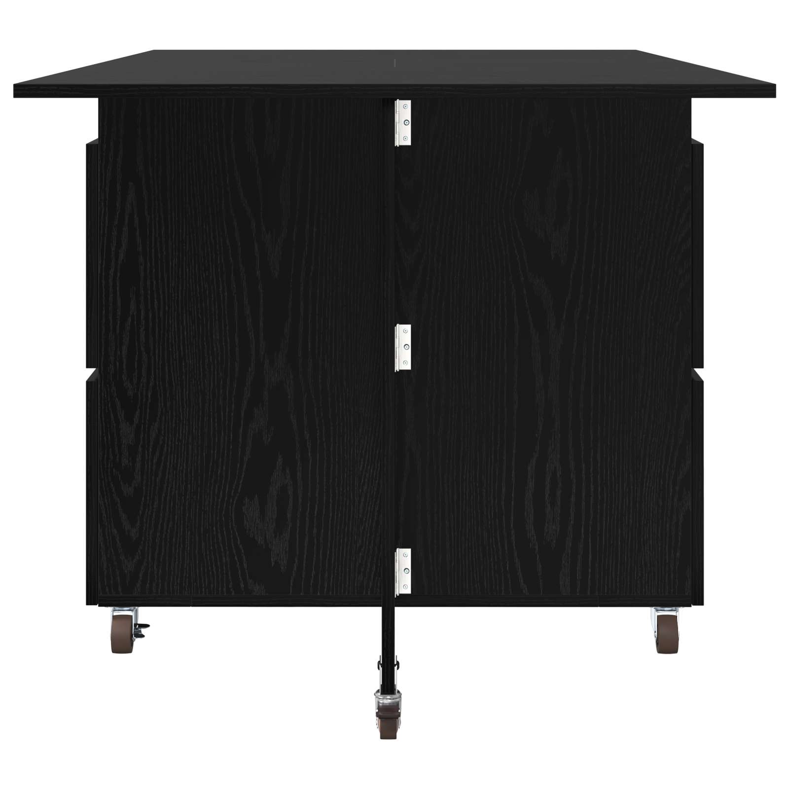 Esstisch 140 x 80 x 77 cm Holzwerkstoff Schwarze Eiche