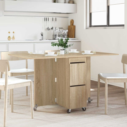Esstisch 140 x 80 x 77 cm Holzwerkstoff Sonoma-Eiche