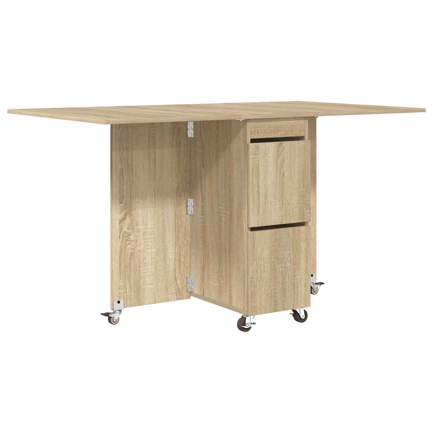 Esstisch 140 x 80 x 77 cm Holzwerkstoff Sonoma-Eiche