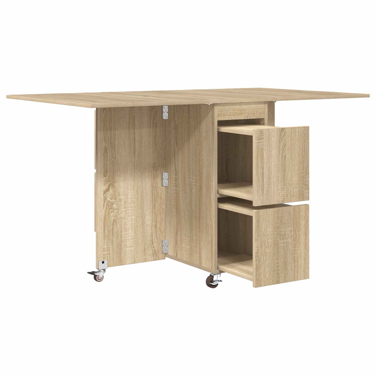 Esstisch 140 x 80 x 77 cm Holzwerkstoff Sonoma-Eiche