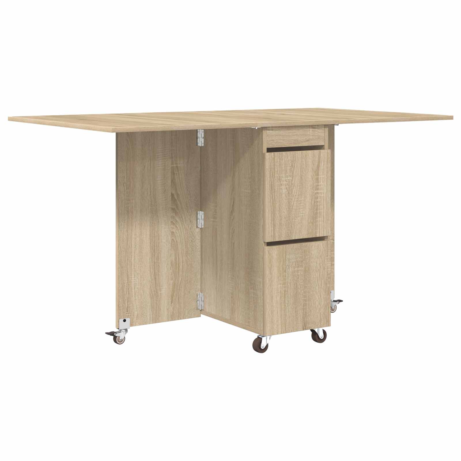 Esstisch 140 x 80 x 77 cm Holzwerkstoff Sonoma-Eiche