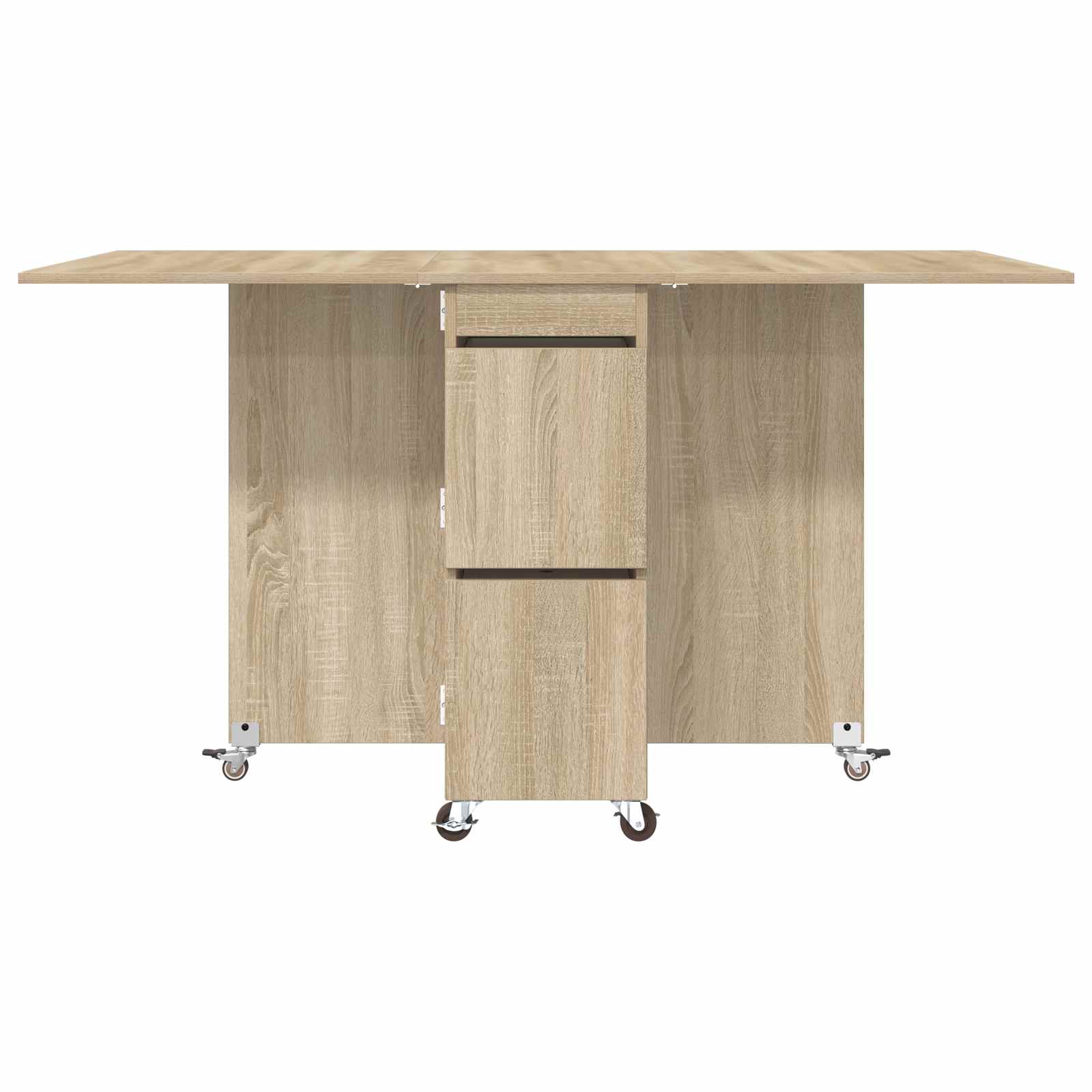 Esstisch 140 x 80 x 77 cm Holzwerkstoff Sonoma-Eiche