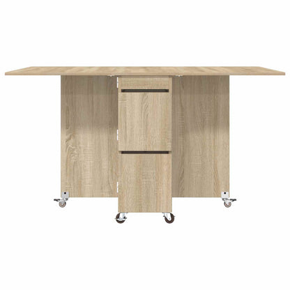 Esstisch 140 x 80 x 77 cm Holzwerkstoff Sonoma-Eiche