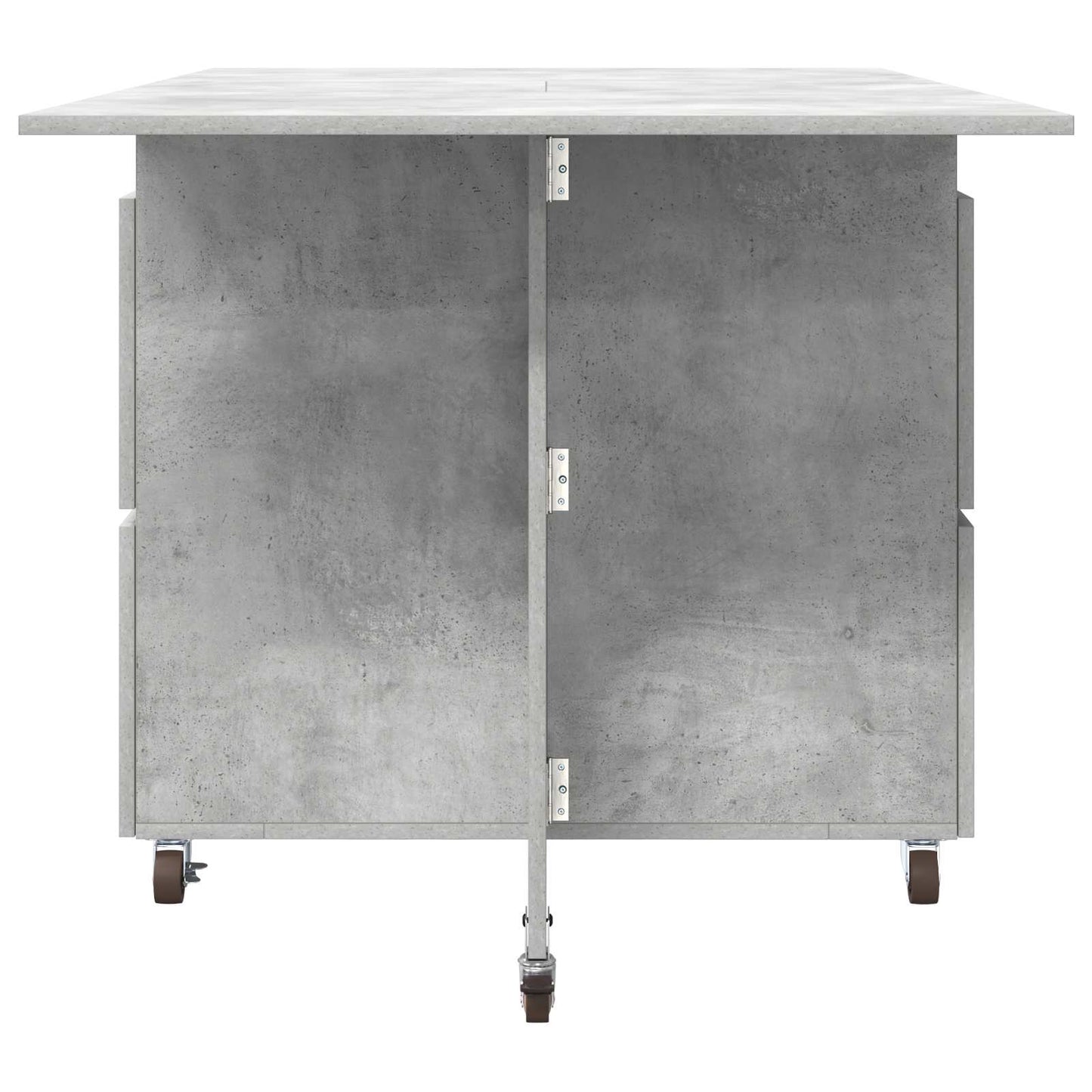 Esstisch 140 x 80 x 77 cm Holzwerkstoff Betongrau Rechtwinklig