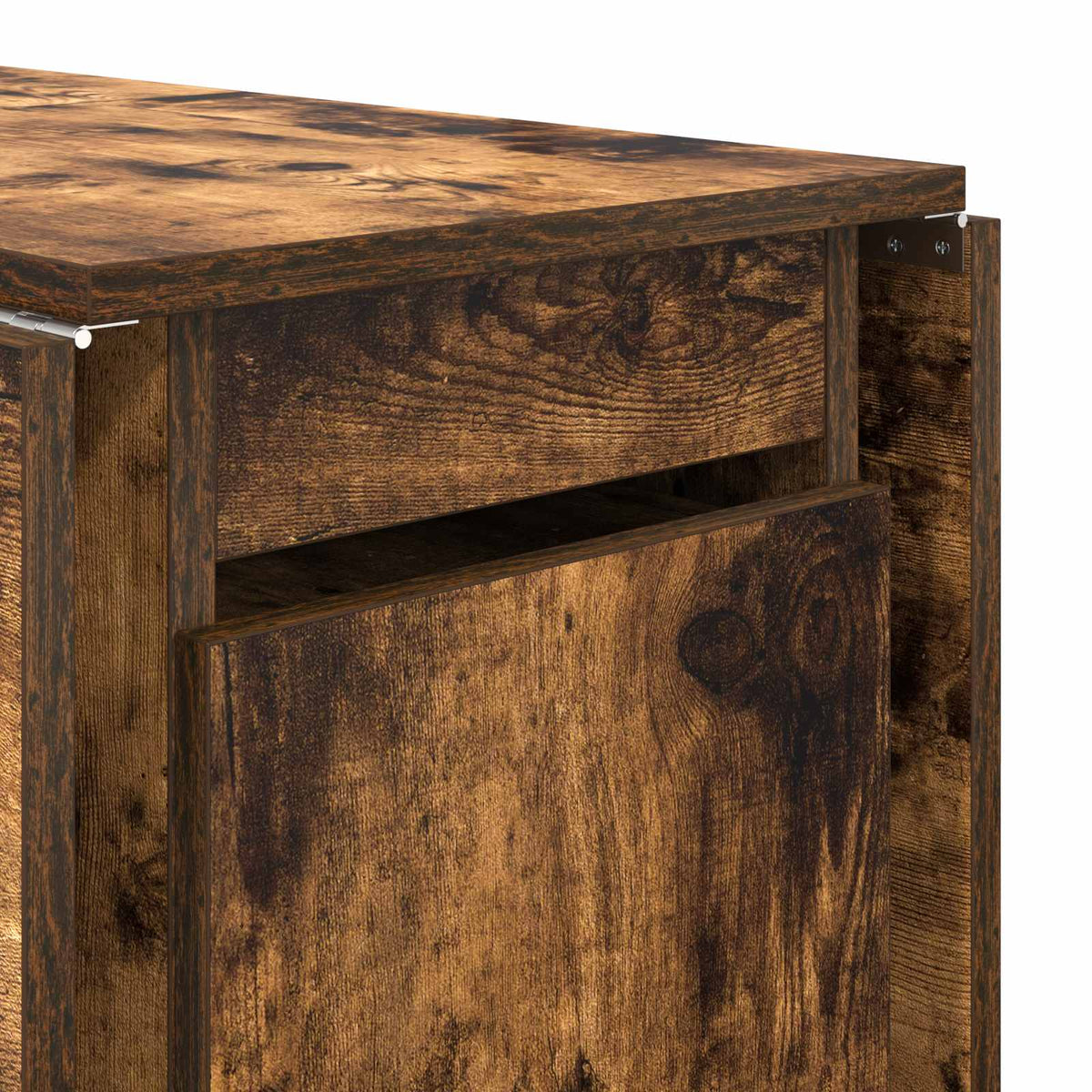 Esstisch 140 x 80 x 77 cm Holzwerkstoff Geräucherte Eiche
