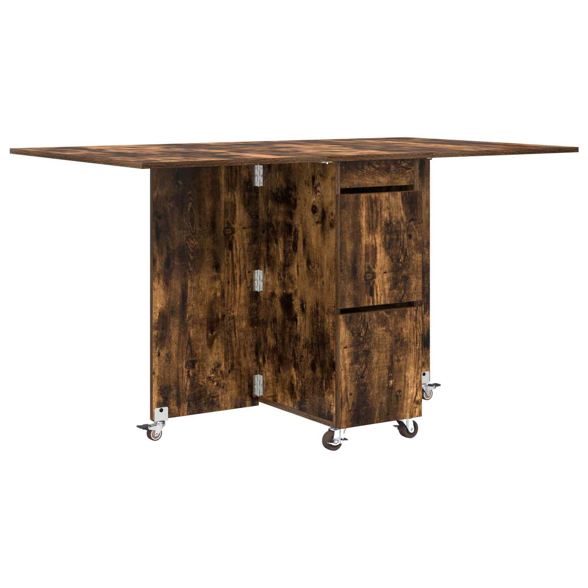 Esstisch 140 x 80 x 77 cm Holzwerkstoff Geräucherte Eiche