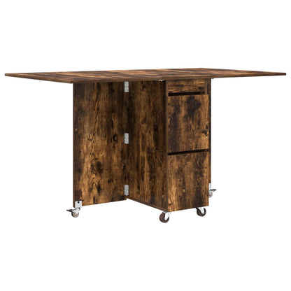 Esstisch 140 x 80 x 77 cm Holzwerkstoff Geräucherte Eiche