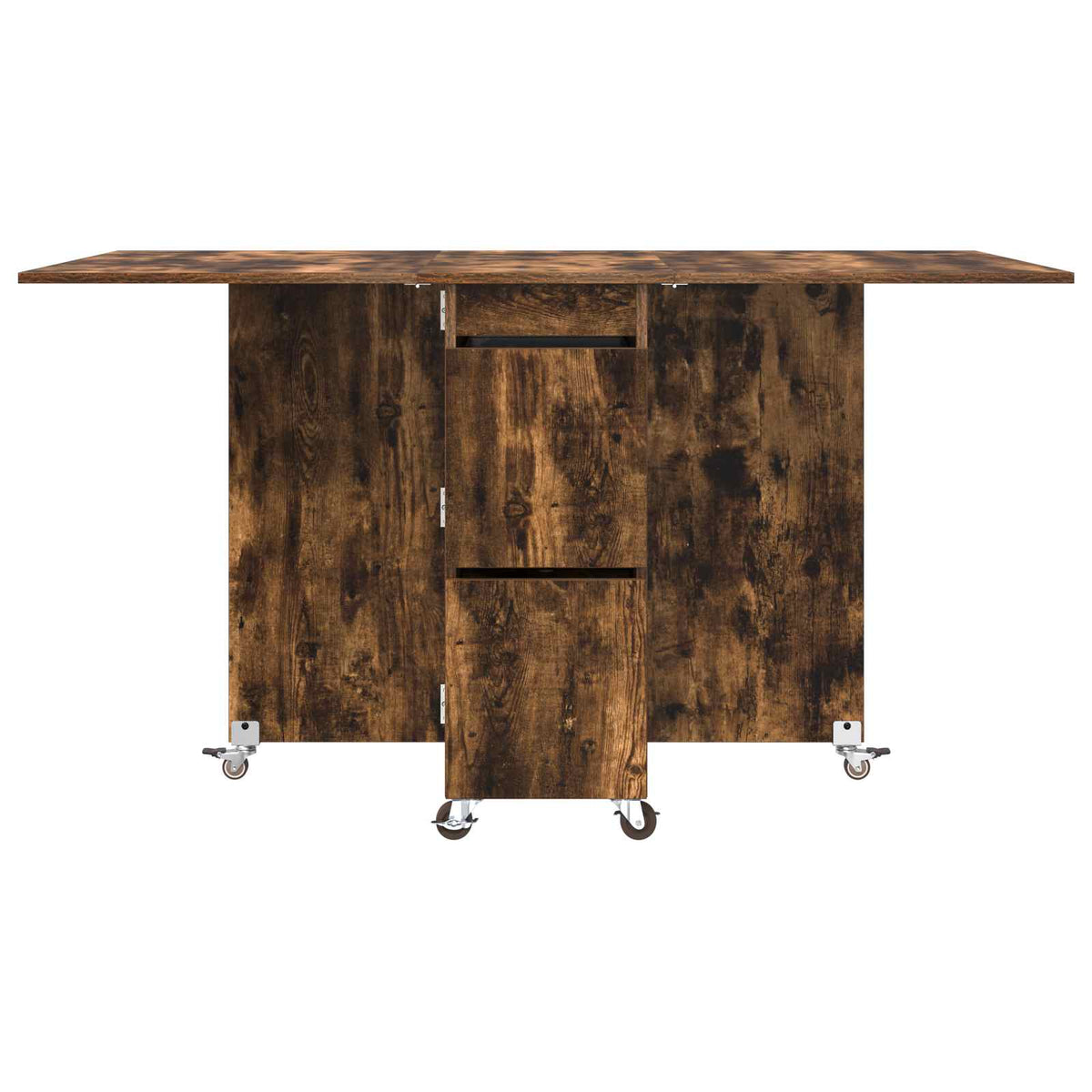 Esstisch 140 x 80 x 77 cm Holzwerkstoff Geräucherte Eiche