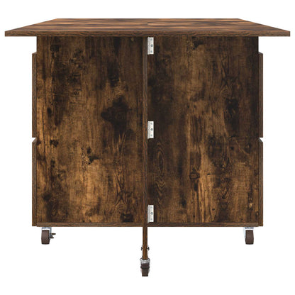 Esstisch 140 x 80 x 77 cm Holzwerkstoff Geräucherte Eiche
