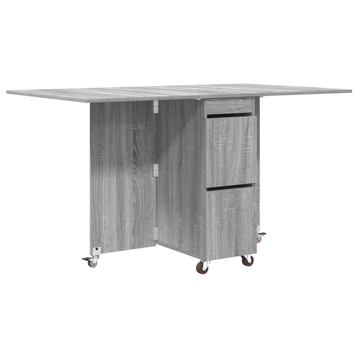 Esstisch 140 x 80 x 77 cm Holzwerkstoff Grau Sonoma