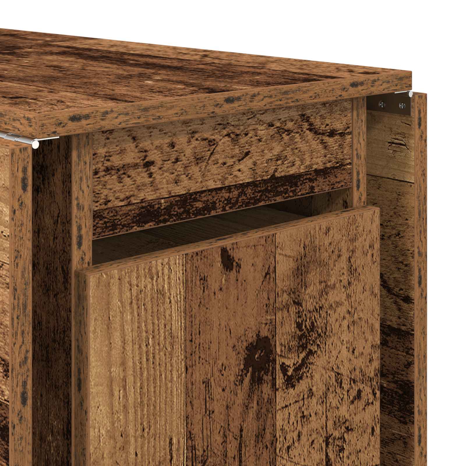 Esstisch 140 x 80 x 77 cm Holzwerkstoff Altholz Rechtwinklig