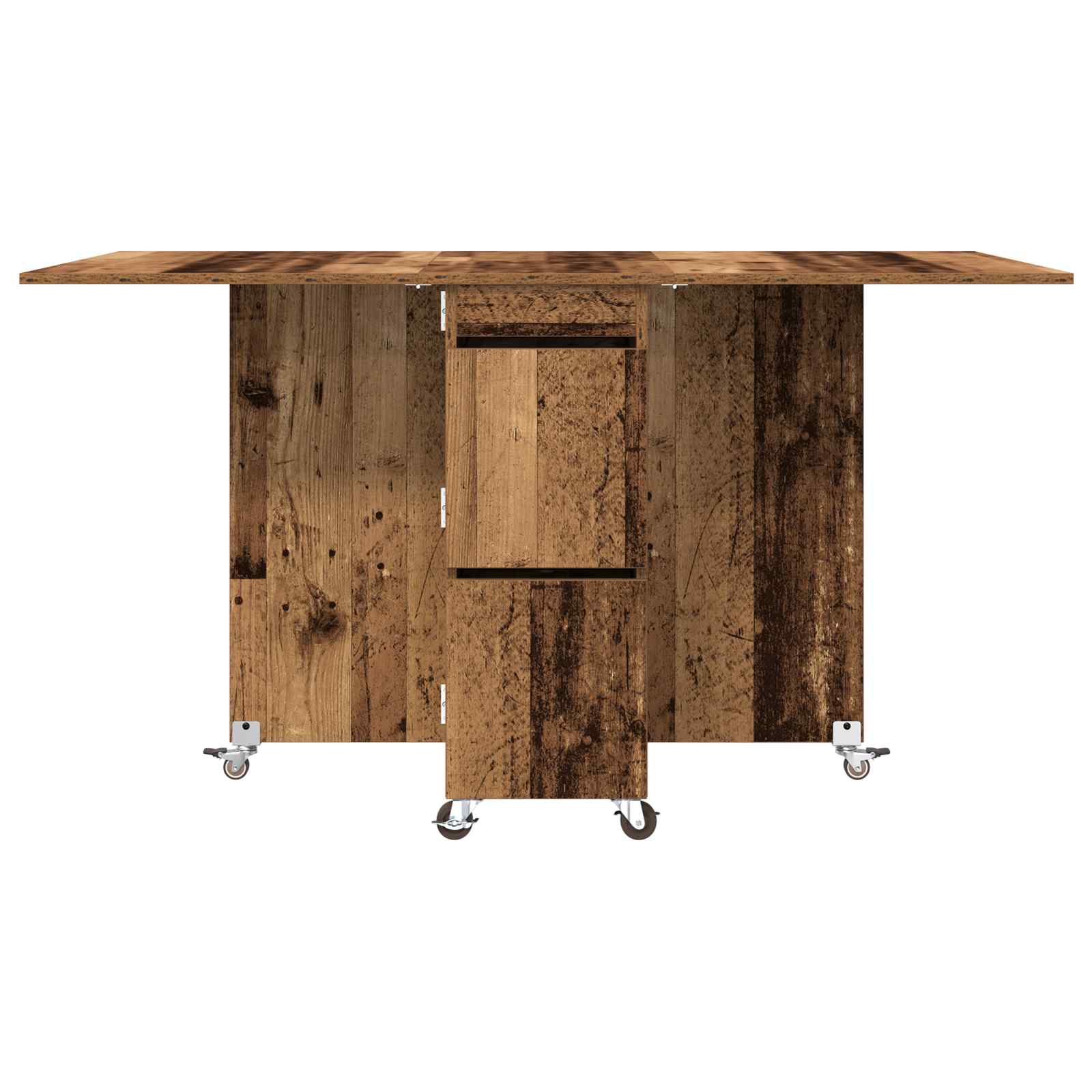 Esstisch 140 x 80 x 77 cm Holzwerkstoff Altholz Rechtwinklig