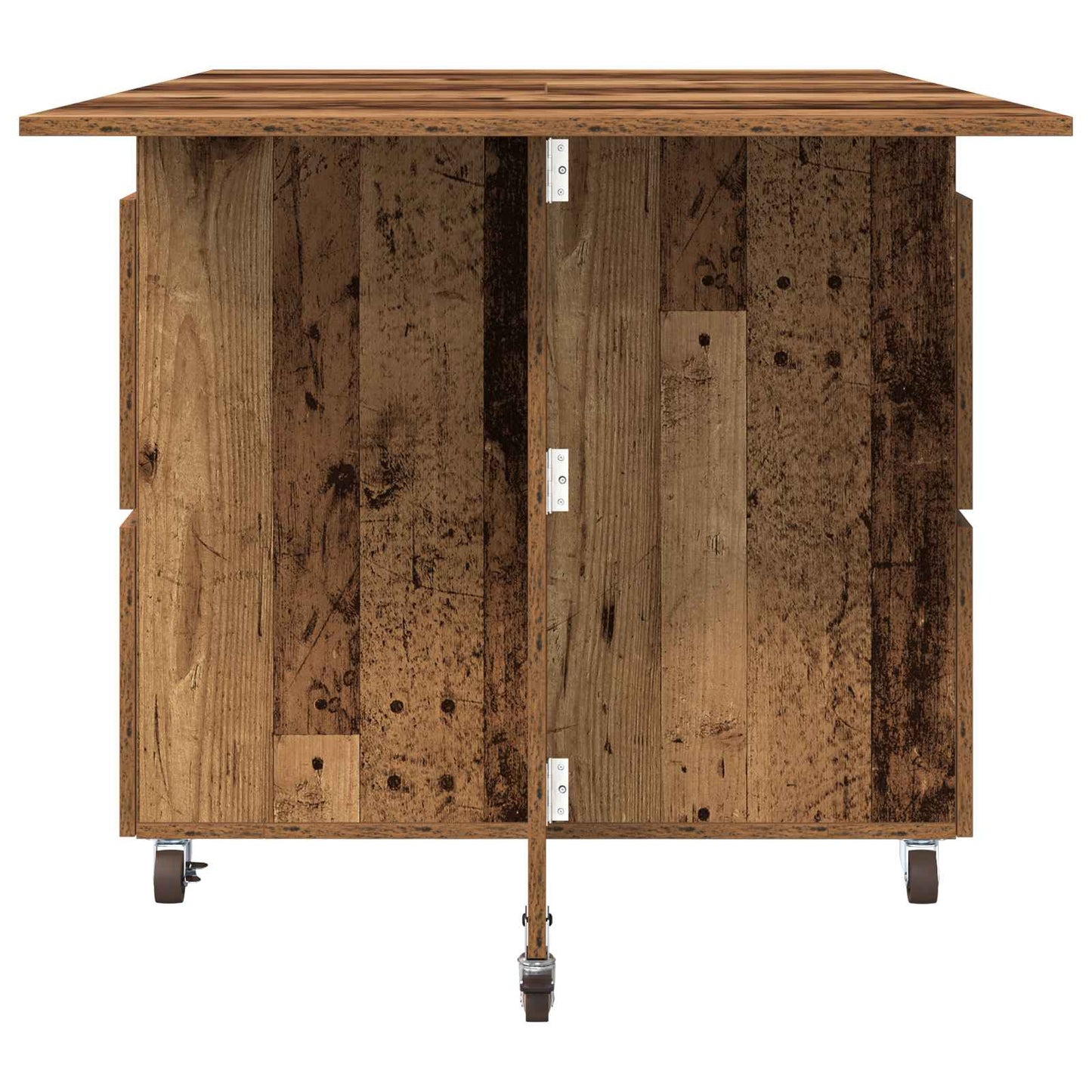 Esstisch 140 x 80 x 77 cm Holzwerkstoff Altholz Rechtwinklig