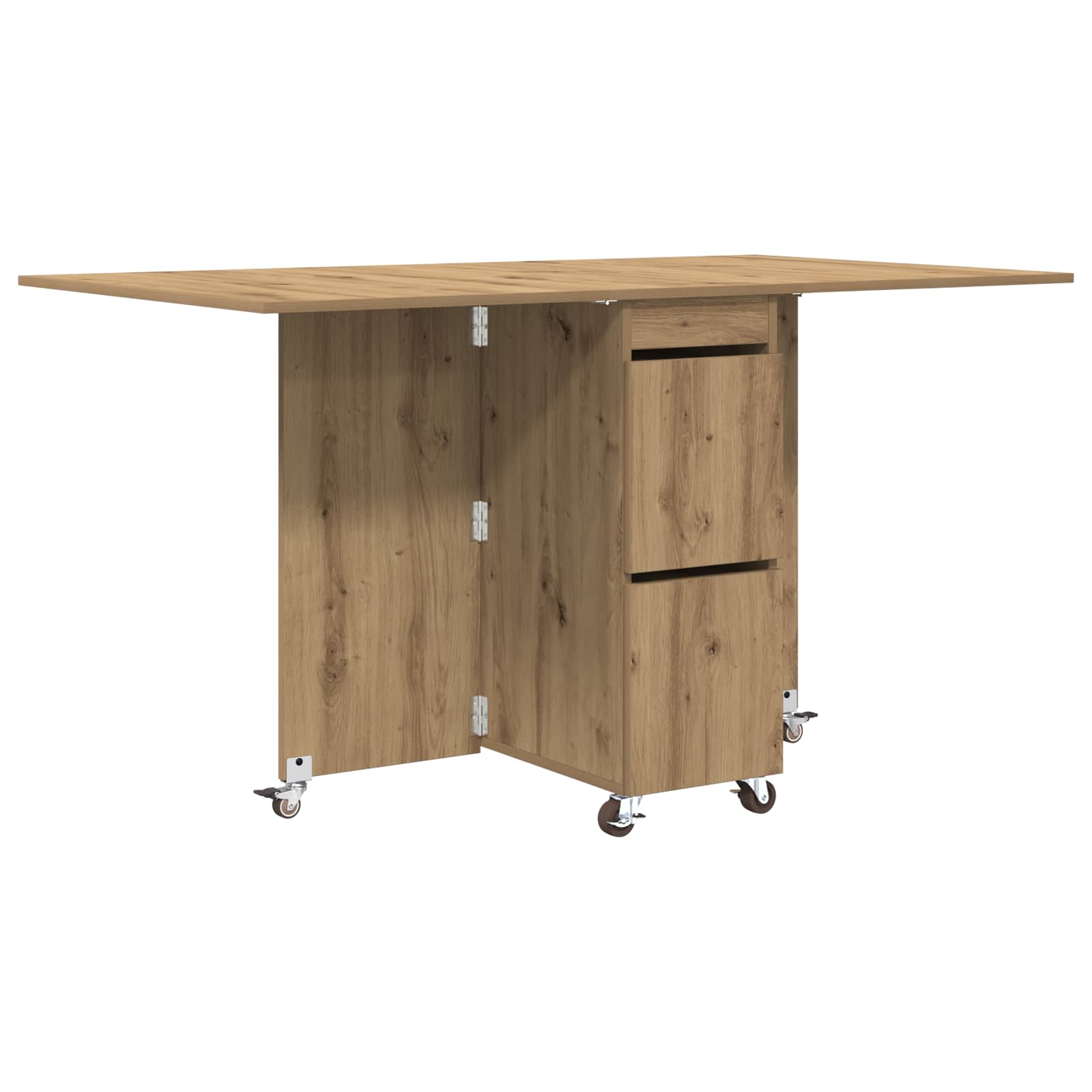 Esstisch 140 x 80 x 77 cm Holzwerkstoff Artisan-Eiche