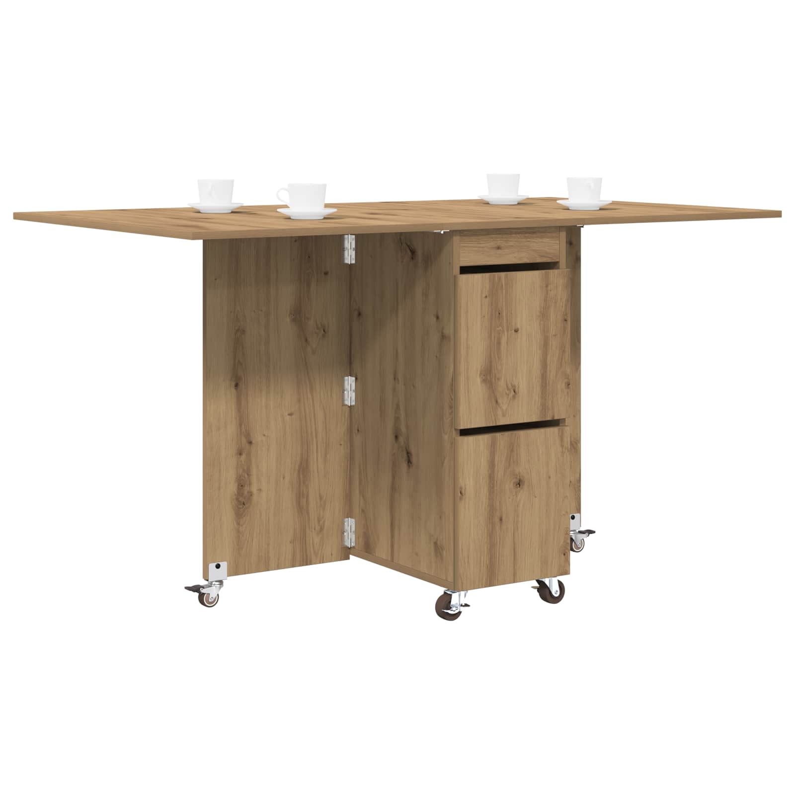 Esstisch 140 x 80 x 77 cm Holzwerkstoff Artisan-Eiche