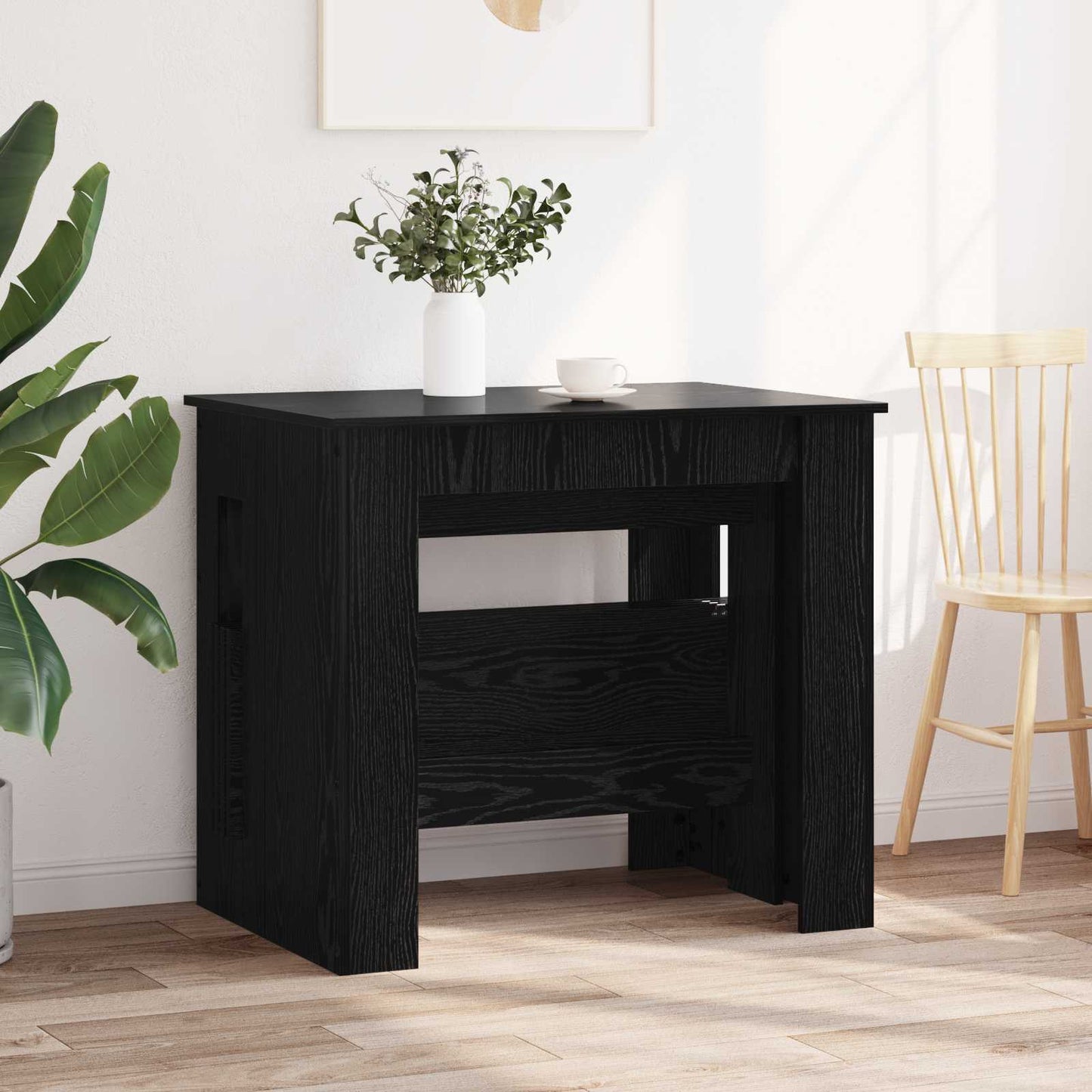 Esstisch 180 x 85 x 75 cm Holzwerkstoff Schwarze Eiche