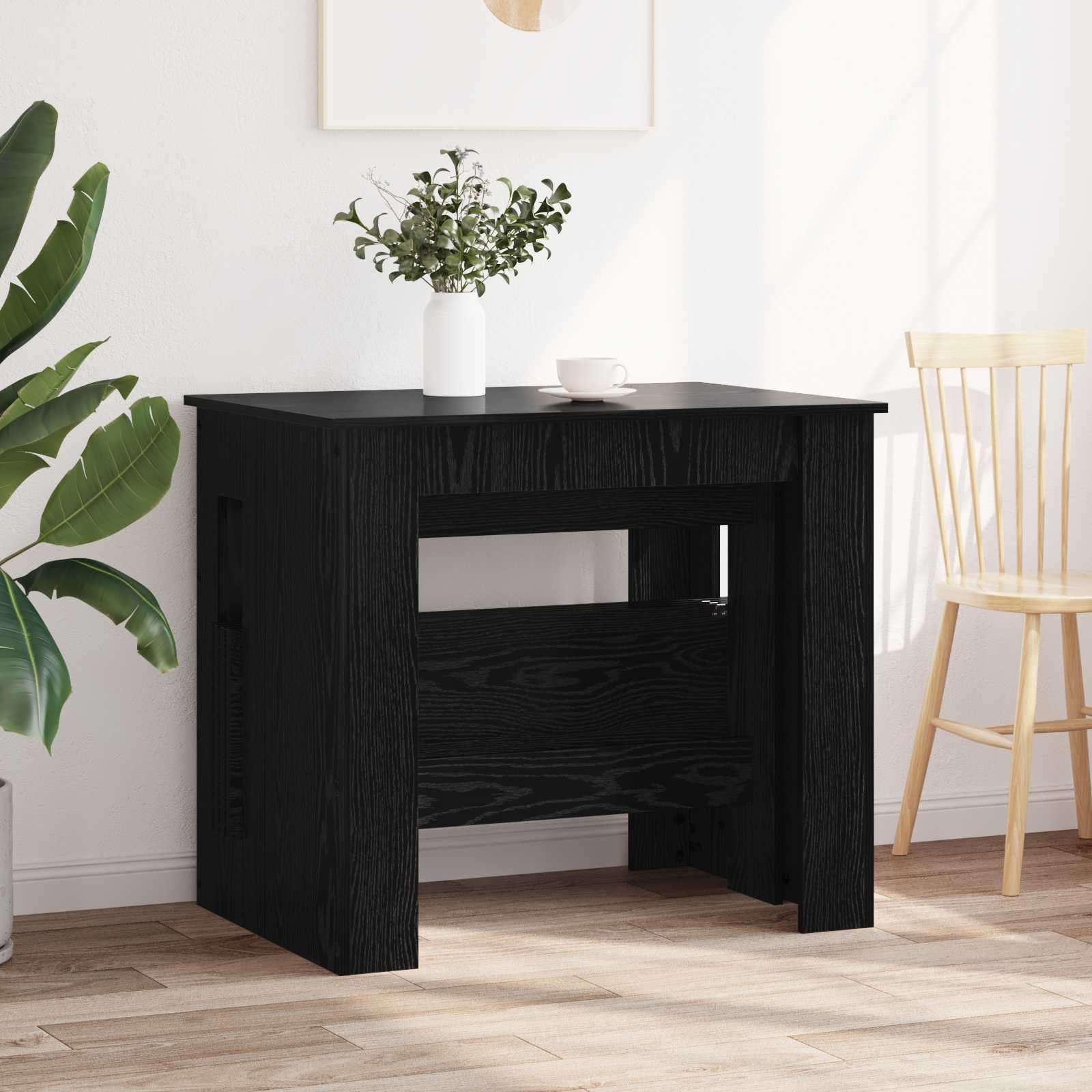 Esstisch 180 x 85 x 75 cm Holzwerkstoff Schwarze Eiche
