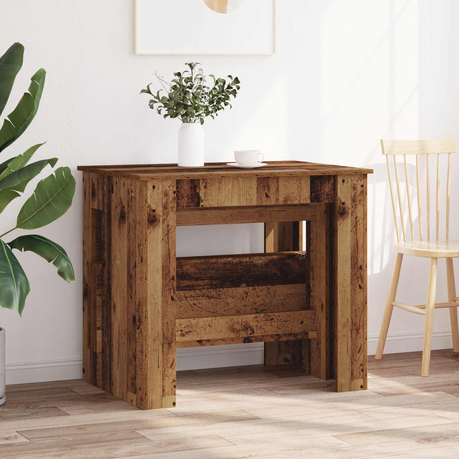 Esstisch 180 x 85 x 75 cm Holzwerkstoff Altholz Rechtwinklig