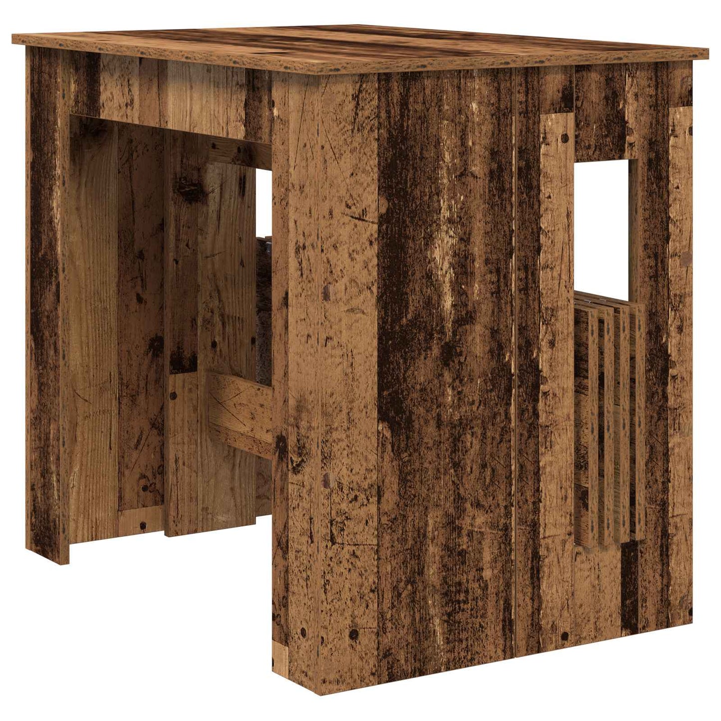 Esstisch 180 x 85 x 75 cm Holzwerkstoff Altholz Rechtwinklig