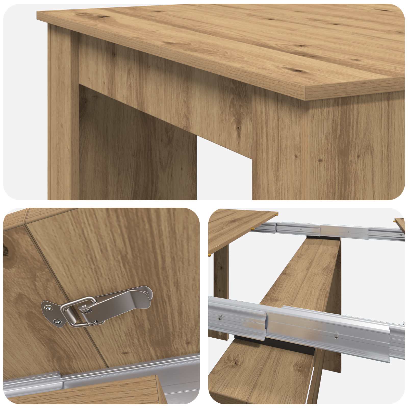 Esstisch Artisan-Eiche 180 x 85 x 75 cm Holzwerkstoff