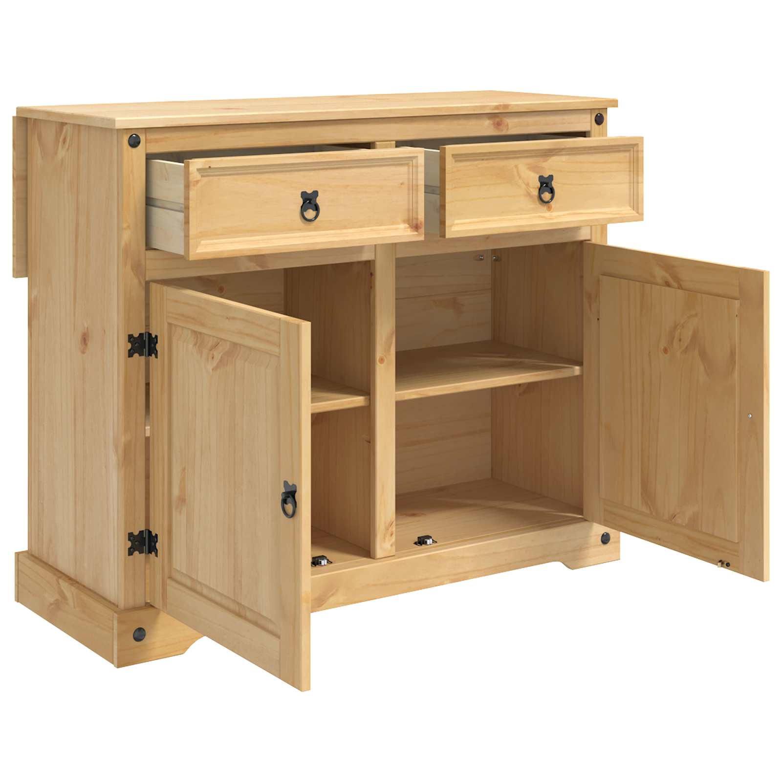 Kücheninsel Set 2 stk. Honigwachs 112 x 70 x 91,5 cm