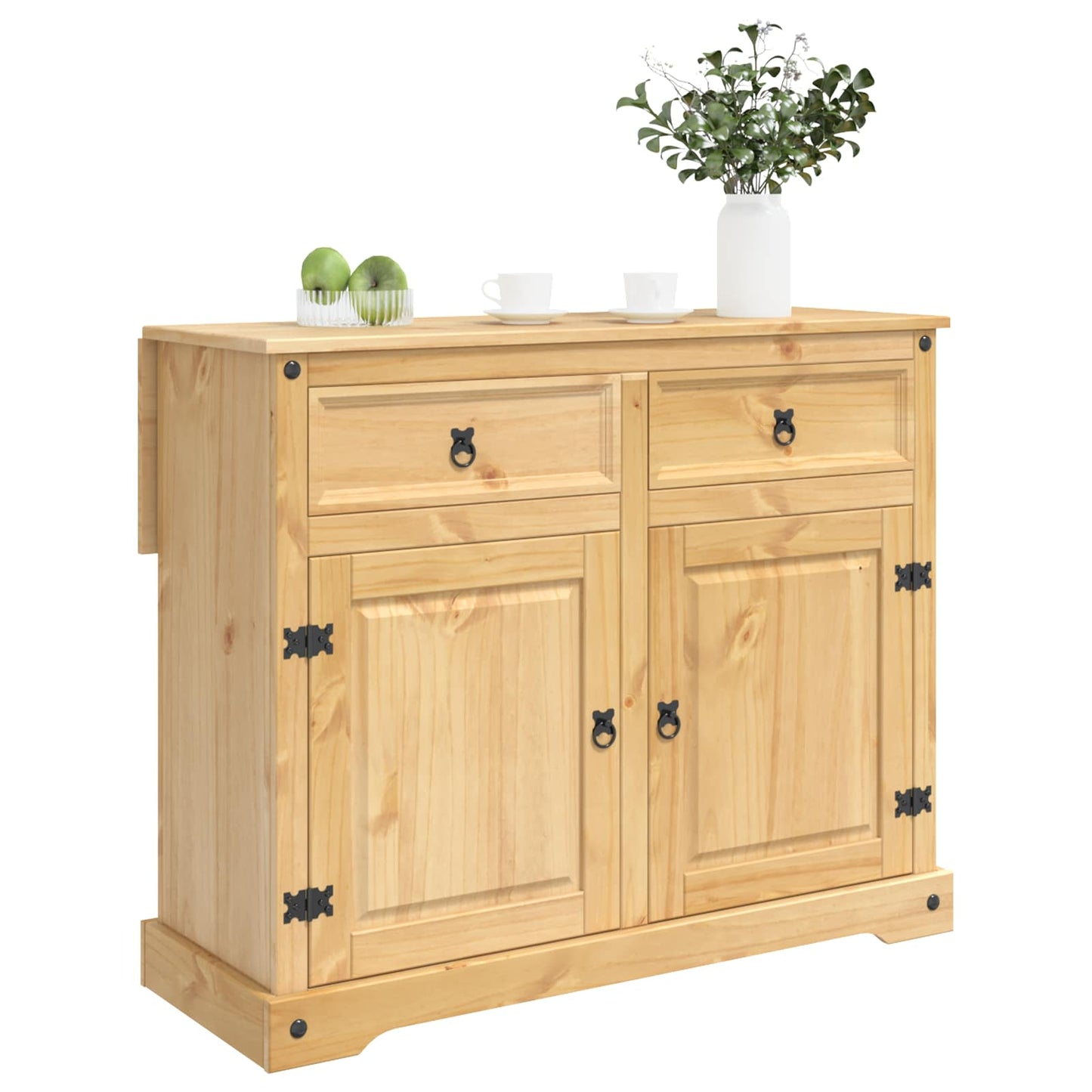 Kücheninsel Set 2 stk. Honigwachs 112 x 70 x 91,5 cm