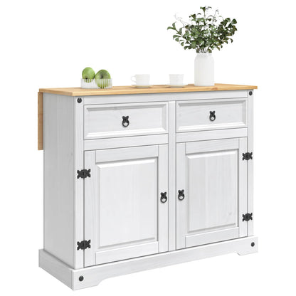Kücheninsel Set Weiß und Honigwachs 112 x 70 x 91,5 cm